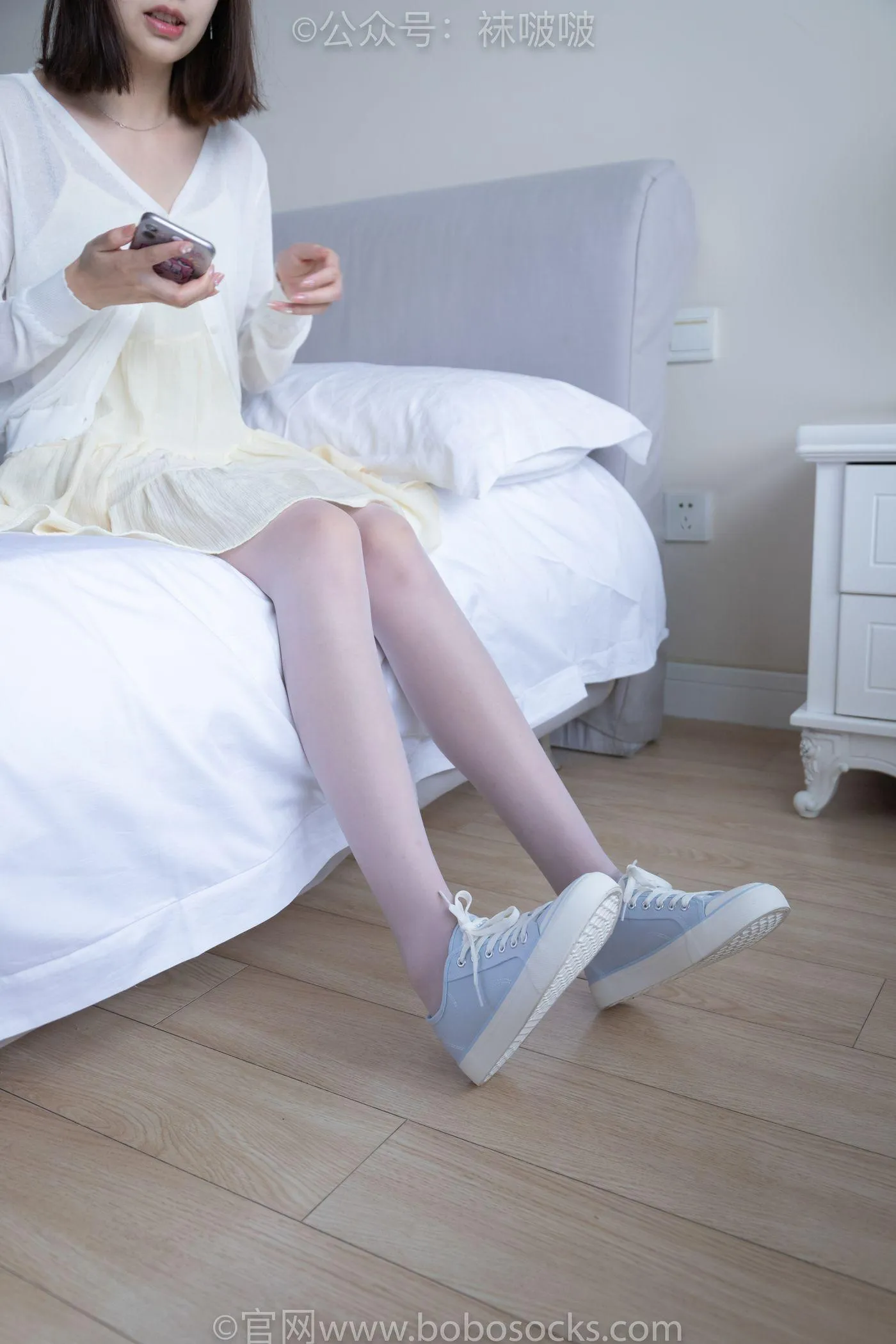 [BoBoSocks袜啵啵]NO.005 小甜豆-帆布鞋、薄白丝 [133P]插图7